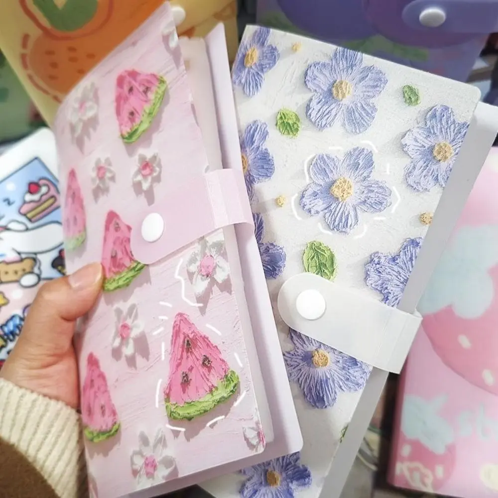 Creative 3-inch Photo Album PP Oil Painting Card Holder Small Card 120/240 Slot Postcard Storage Album Card Album