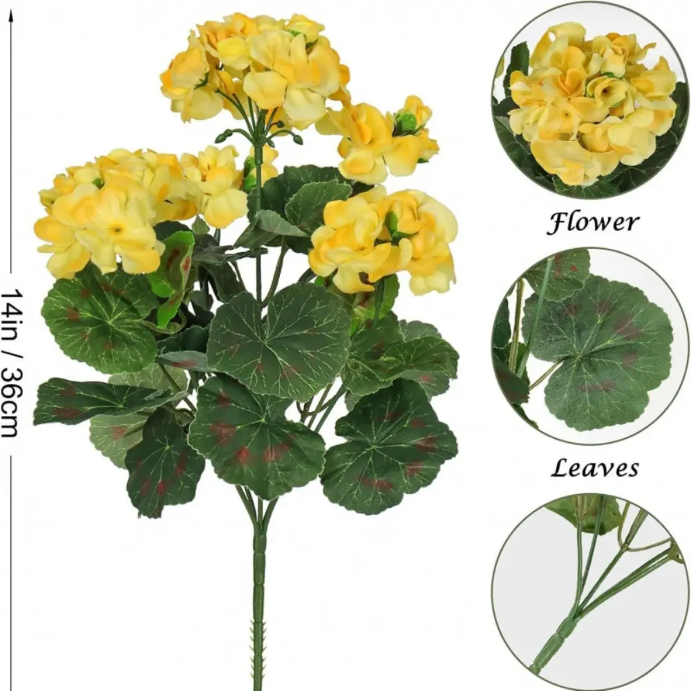 Real Touch 36cm Artificial Begonia Flower Wedding Bouquets Hydrangea Silk Flower Photo Props DIY Fake Flower Party Decor