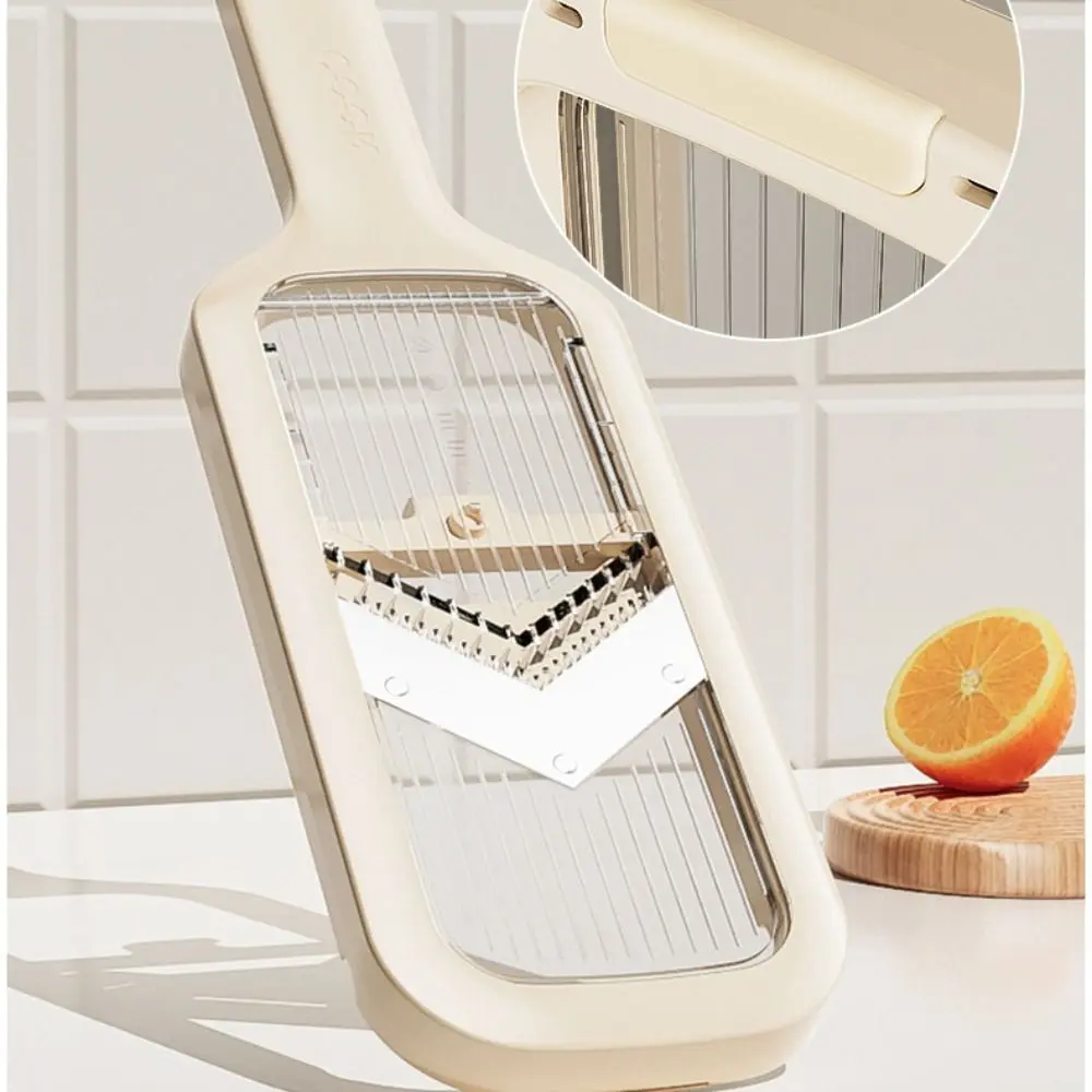 Multifunctional Vegetable Slicer Adjustable Manual Potato Grater 6-Gear with Storage Box Slicer Thin