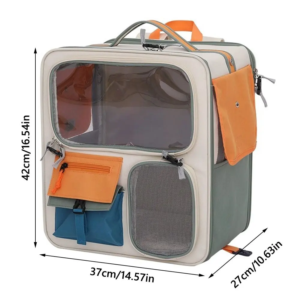 New Portable Cat Backpack Transparent Window Large Capacity Pet Backpack Cat Carriers Bag Camping