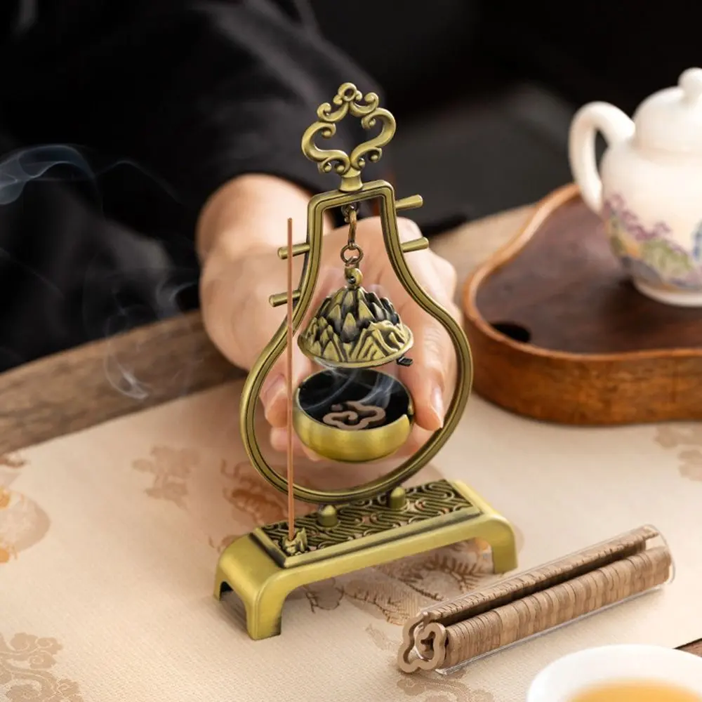 Chinese Style Incense Burner Hanging Good Symbolism Incense Holder Accessories Zinc Alloy Indoor Aromatherapy Home Decoration
