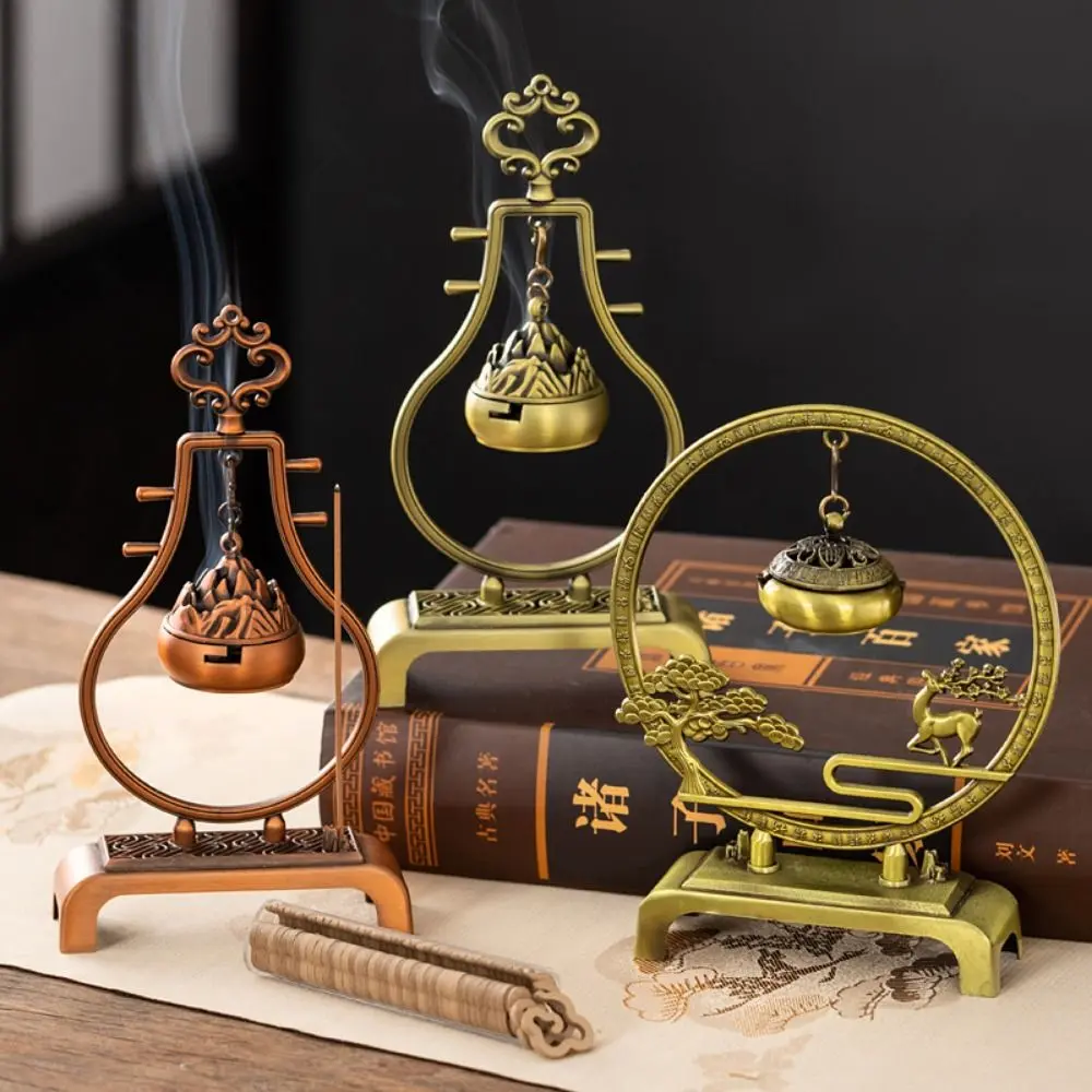Chinese Style Incense Burner Hanging Good Symbolism Incense Holder Accessories Zinc Alloy Indoor Aromatherapy Home Decoration