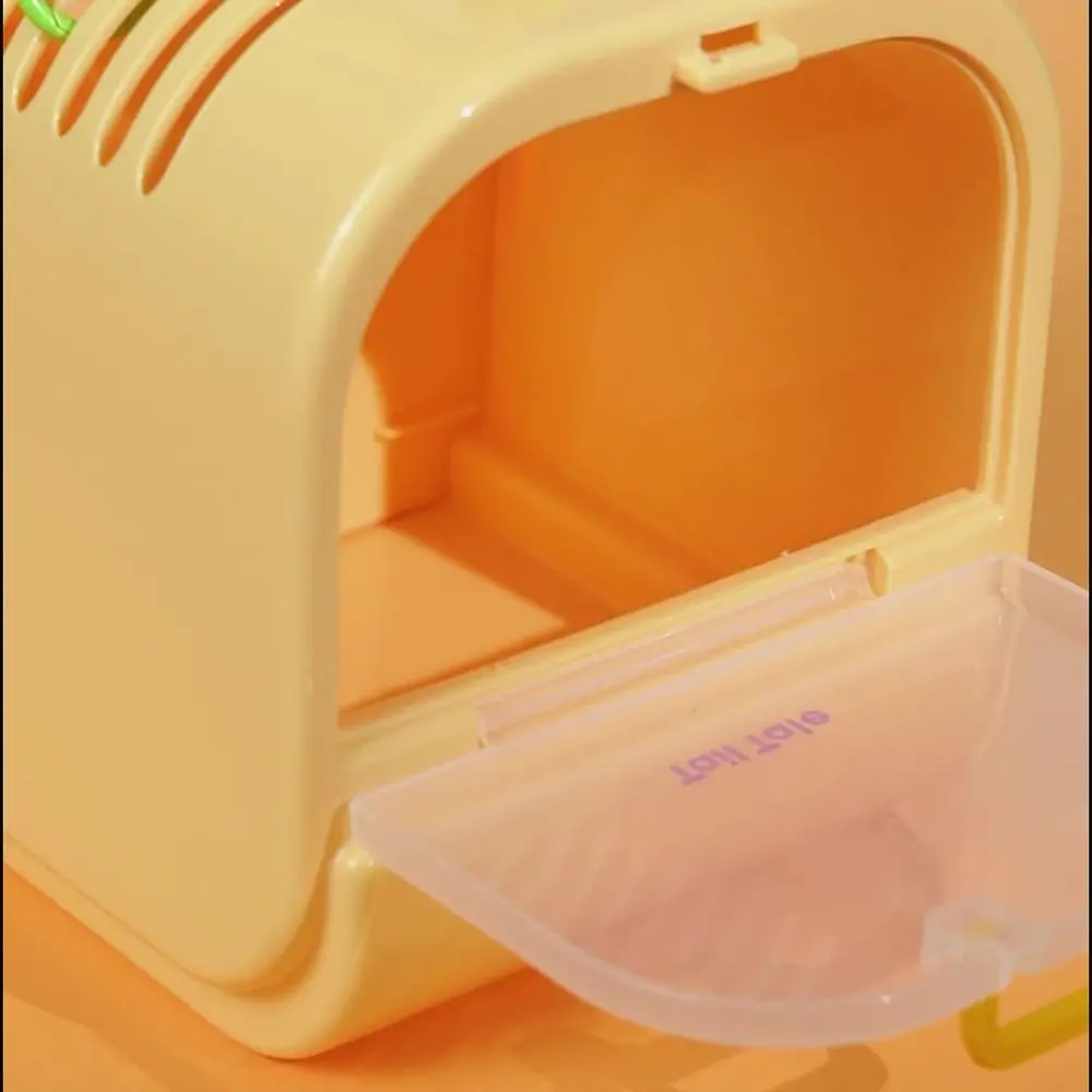 Plastic Hamster Carrier Cage Large Space Breathable Hamster Carry Case Portable Visible Small Pet Ventilated Cage Chinchilla
