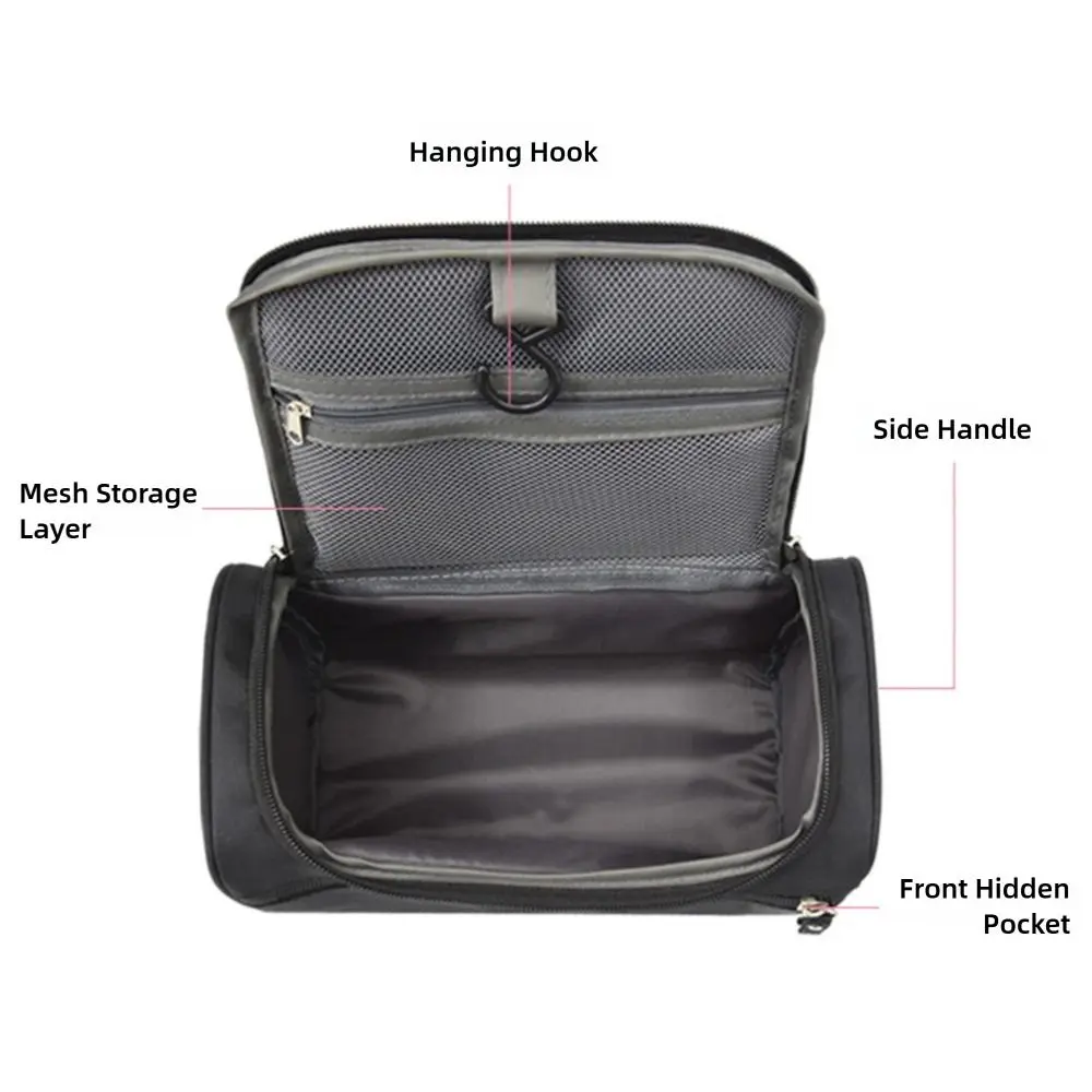 Multifunctional Multicolor Makeup Bag Large Capacity Handhold Travel Organizer Zipper Closure Waterproof Tote Travel
