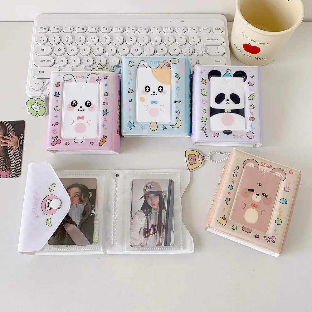 Portable 40pcs card Capacity Photo Card Book Photo Storage PVC Photo Album Name Card Album
