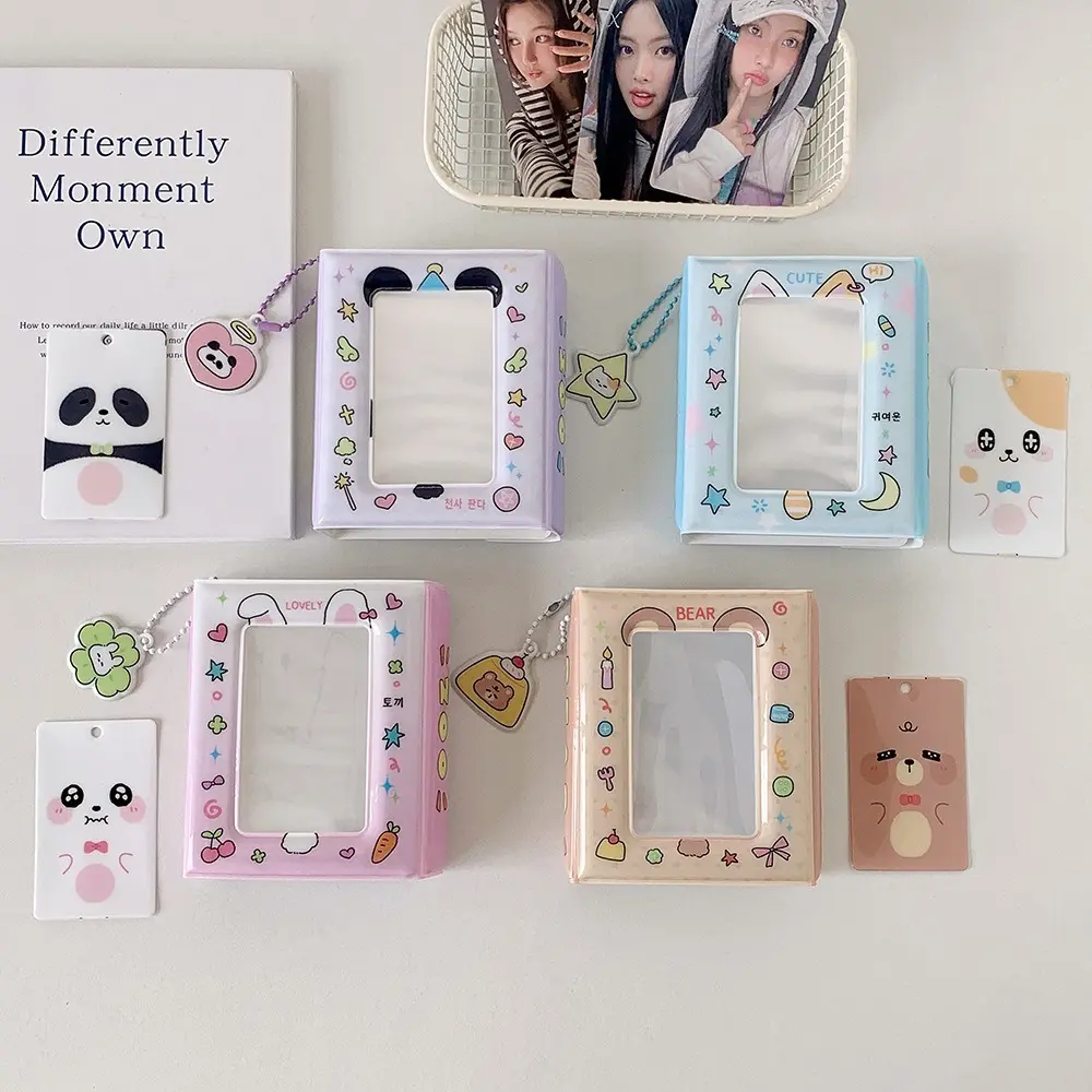 Portable 40pcs card Capacity Photo Card Book Photo Storage PVC Photo Album Name Card Album