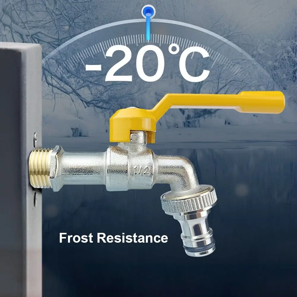 All Copper Tap Water Faucet 4/6/8 Points Garden Irrigation Valve Switch Thread One Into One Out Water Splitter Connector