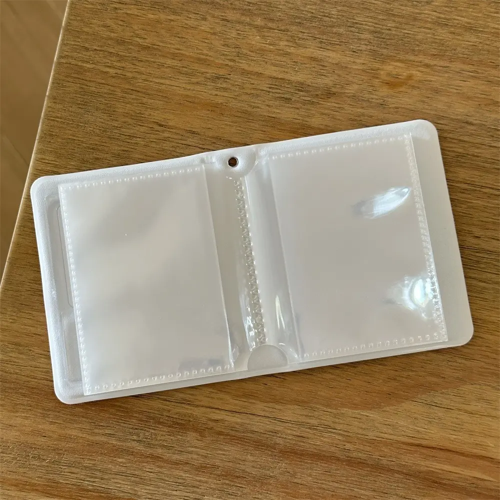 Mini PVC Card Album 3 Inch with 20 Internal Pages Collectible Card Album Photocard Binder