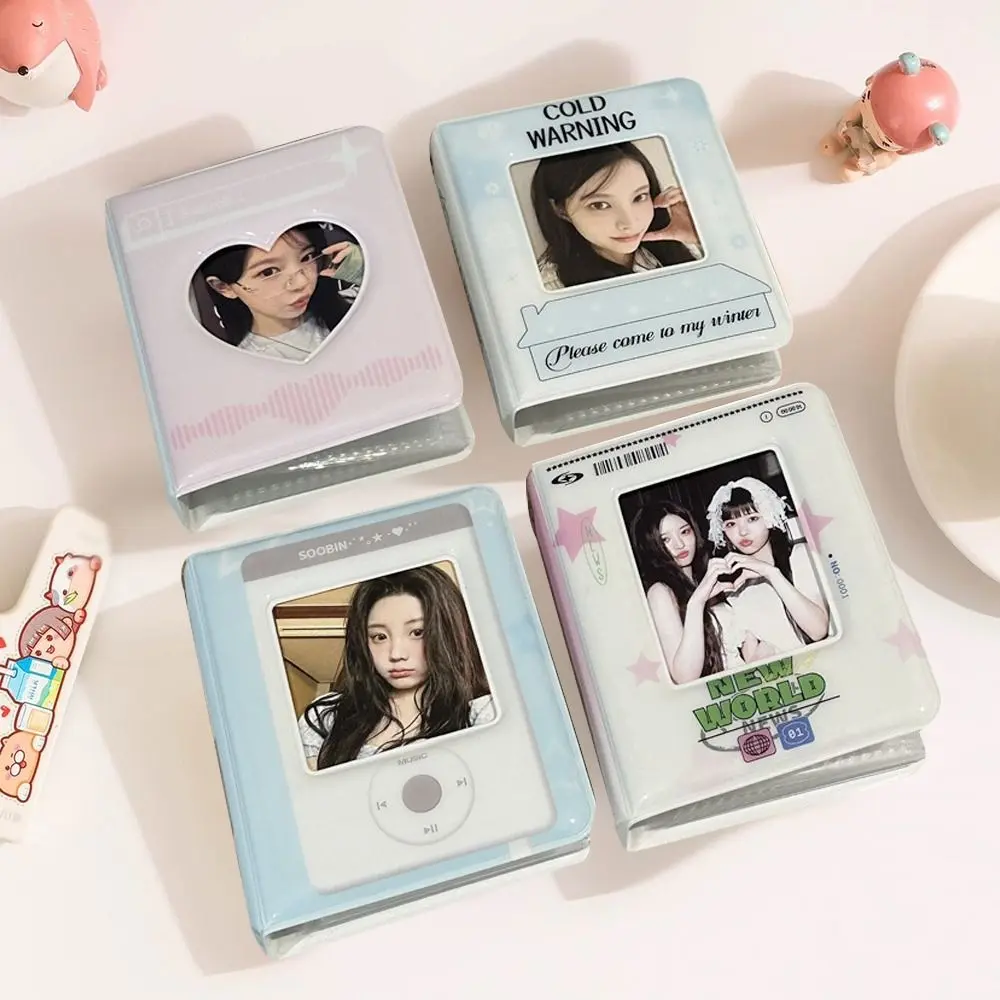 Mini PVC Card Album 3 Inch with 20 Internal Pages Collectible Card Album Photocard Binder