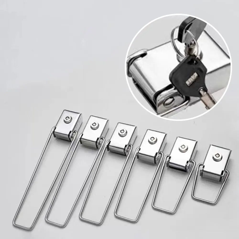 304 Stainless Steel Light Box Lock 90/120/150/170/190/210mm Multifunctional Advertisement Column Extended Lock
