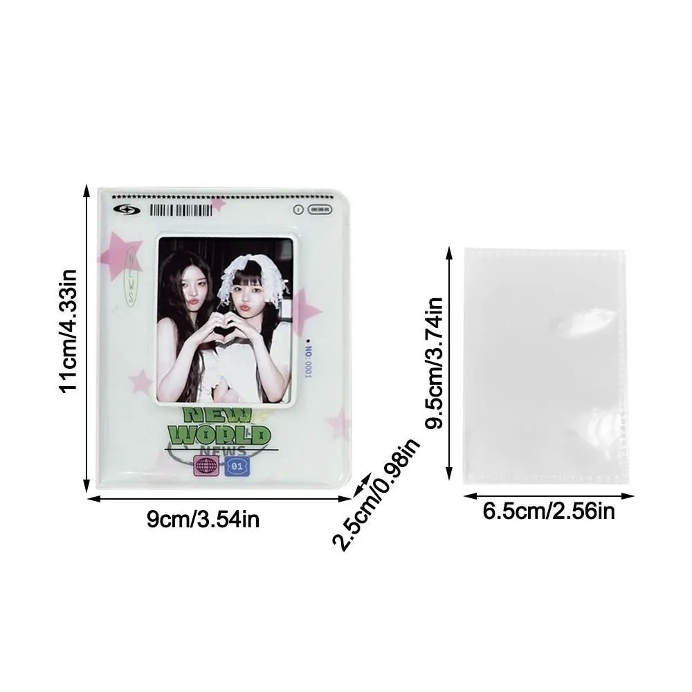 Mini PVC Card Album 3 Inch with 20 Internal Pages Collectible Card Album Photocard Binder