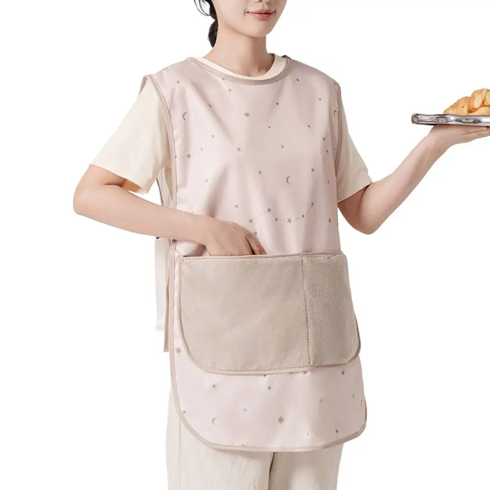 Waterproof Stain-Resistant Apron Wipeable Hands Breathable Kitchen Aprons Vest Style Anti Dirty Sleeveless Apron