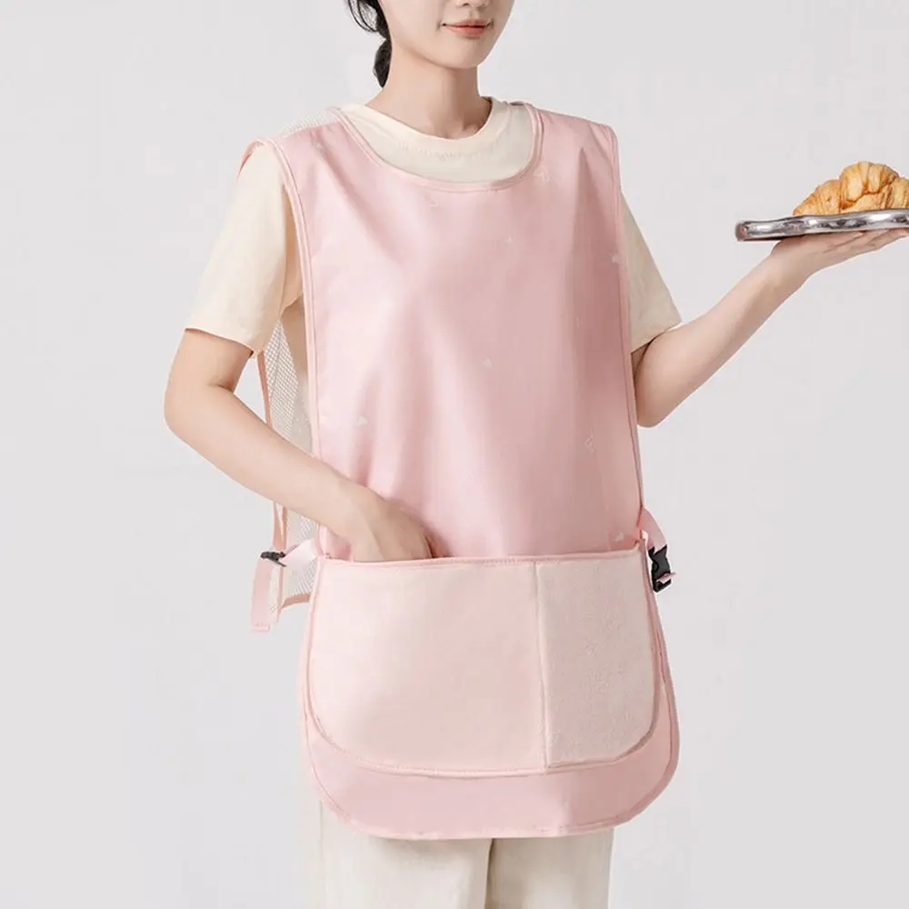 Waterproof Stain-Resistant Apron Wipeable Hands Breathable Kitchen Aprons Vest Style Anti Dirty Sleeveless Apron