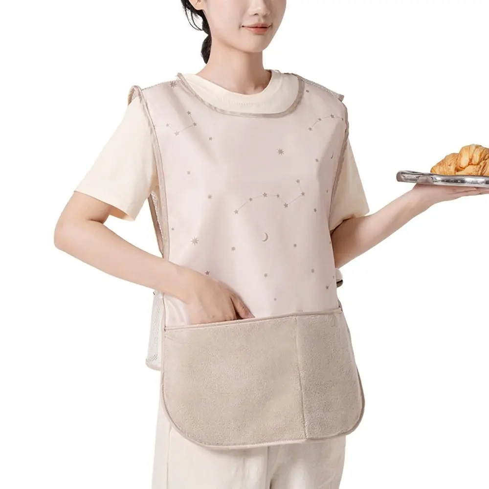 Waterproof Stain-Resistant Apron Wipeable Hands Breathable Kitchen Aprons Vest Style Anti Dirty Sleeveless Apron