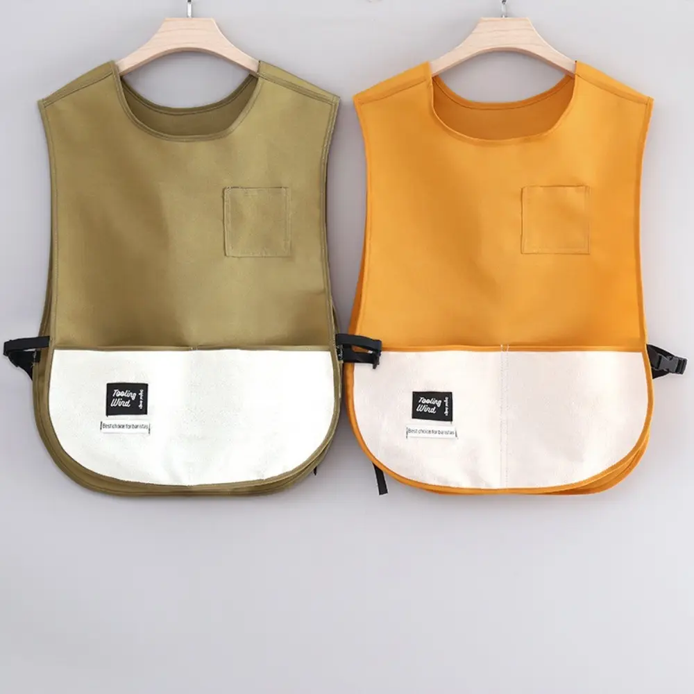 New Waterproof Kitchen Vest Apron Anti-fouling Sleeveless Chef Apron Breathable Oil-proof Cooking Smock for Home Kitchen
