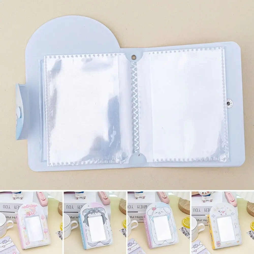 Creative Cute Card Album 3 Inch Mini PVC Photocard Binder with 16 Internal Pages Idol Card Collect Book