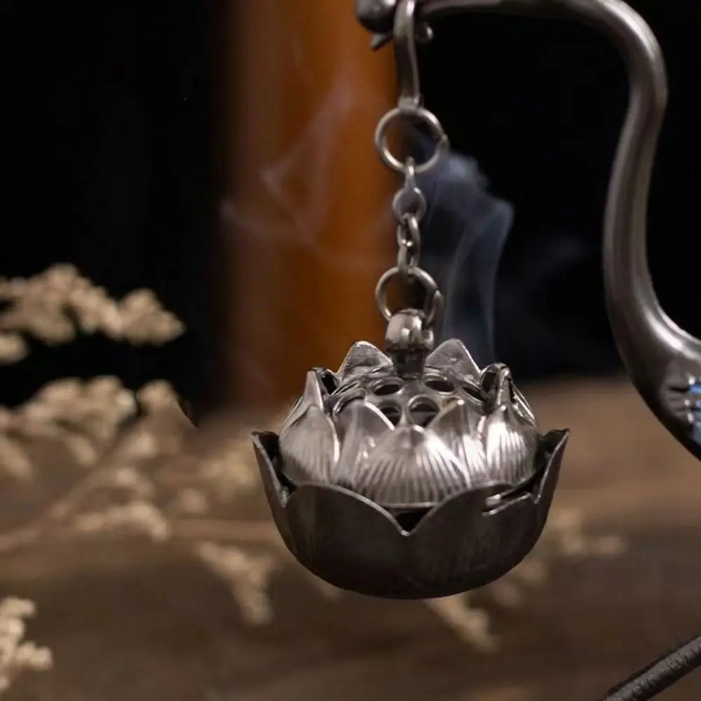 Chinese Style Incense Burner Zinc Alloy Good Symbolism Incense Holder Red-crowned Crane Accessories Incense Burning