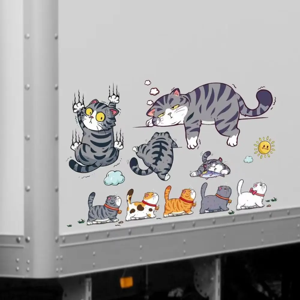 New Cat Climbing Pet Car Sticker Waterproof Self-Adhesive Animal Styling Stickers Car Decal Bumper Stickers