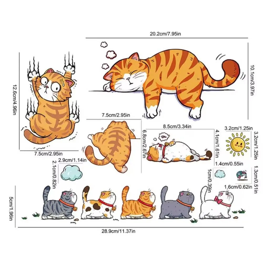 New Cat Climbing Pet Car Sticker Waterproof Self-Adhesive Animal Styling Stickers Car Decal Bumper Stickers