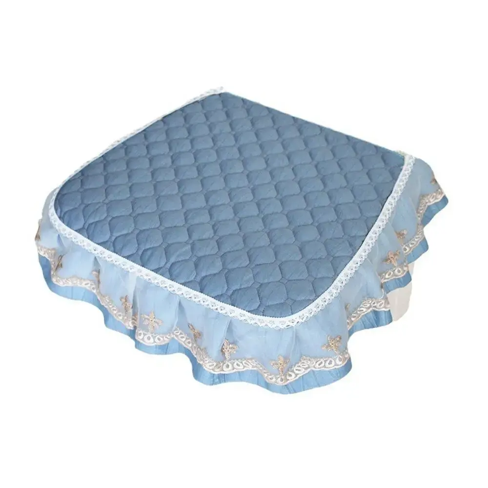 Soft Sit Mat Non-slip Seat Cushion Solid Color Thicken Design Comfortable Chair Cushion with Bandage Three Styles