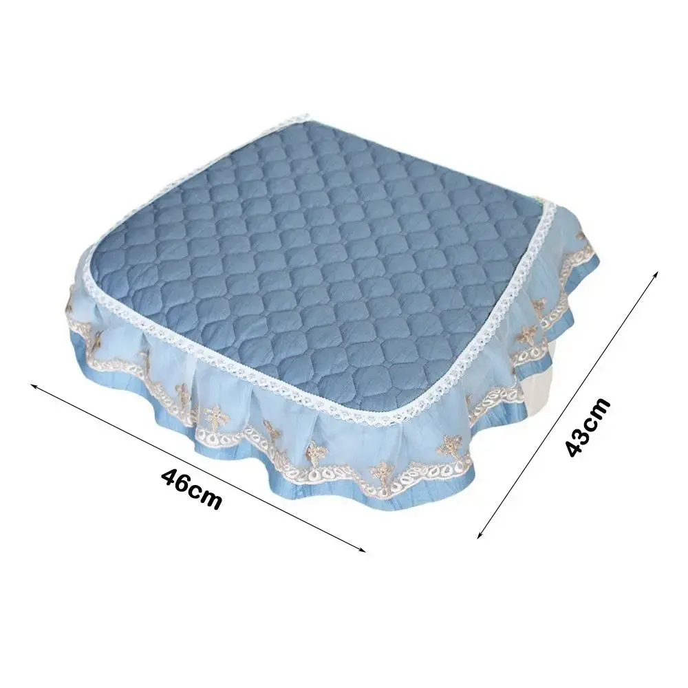 Soft Sit Mat Non-slip Seat Cushion Solid Color Thicken Design Comfortable Chair Cushion with Bandage Three Styles