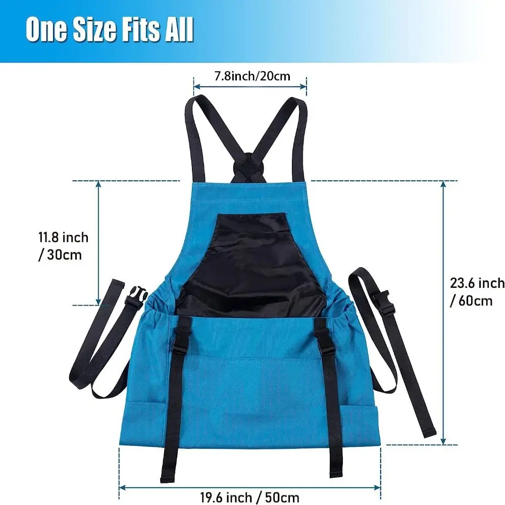 Tool Apron Large Pocket Outdoor Picking Apron Durable Waterproof Backpack Tool Apron Quick Release Picking Bag Gardening