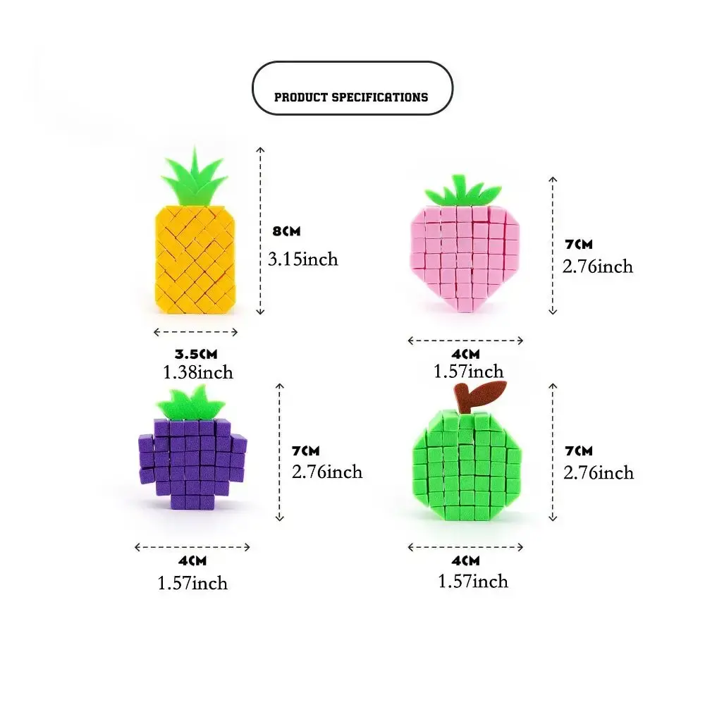 New Flexible 3D Printed Toys Movable Fruit Series Stretchable Ornament Lightweight Portable Carrot Model