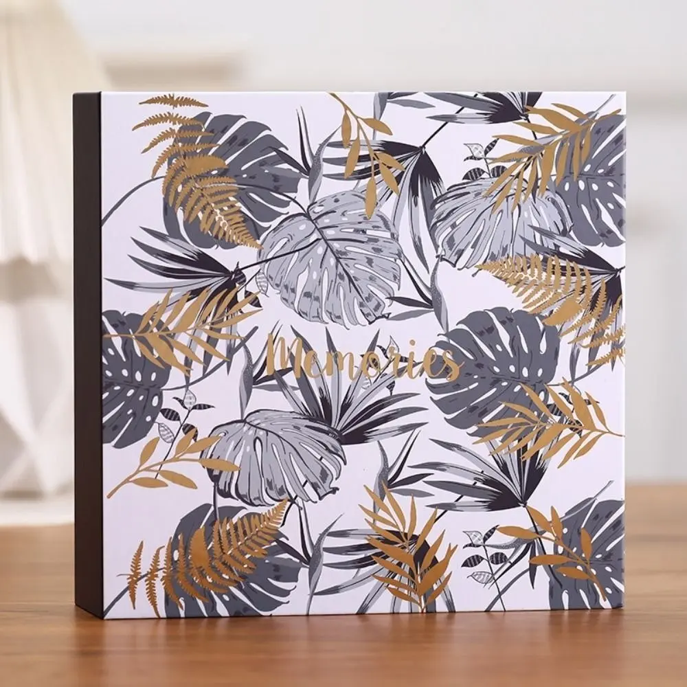 200 Sheets 6-inch Photo Album Interleaf Style 4R Size Creative Photo Album Anniversary Edition Writable Vintage Photo Album