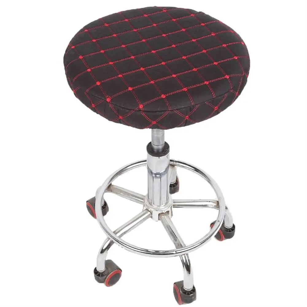 1Pcs New Round Chair Cushion Cover Removable Elastic Swivel Chair Cover Mat 33cm Bar Stool Cover Home Kitchen Office