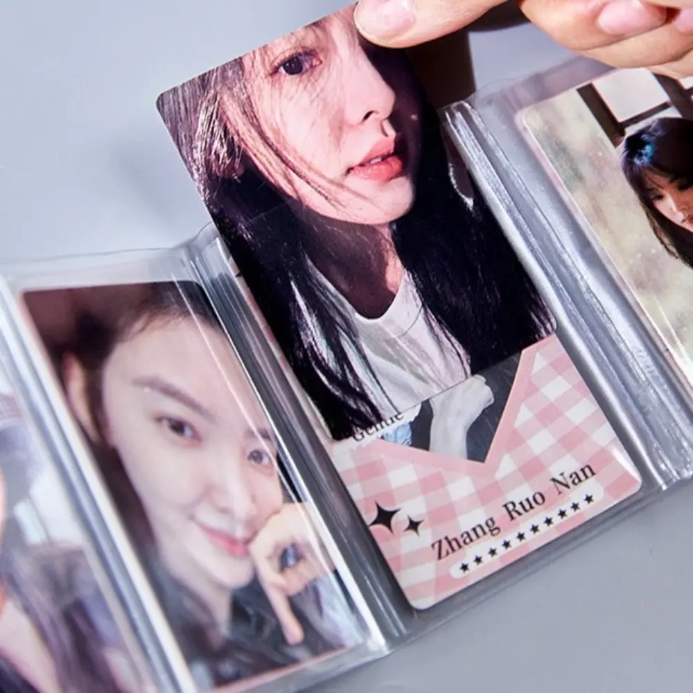 Portable Y2k Card Collection Book Idol 3-inch Idol Photo Album Kpop Accordion Design Loose-leaf Album Kpop Idol