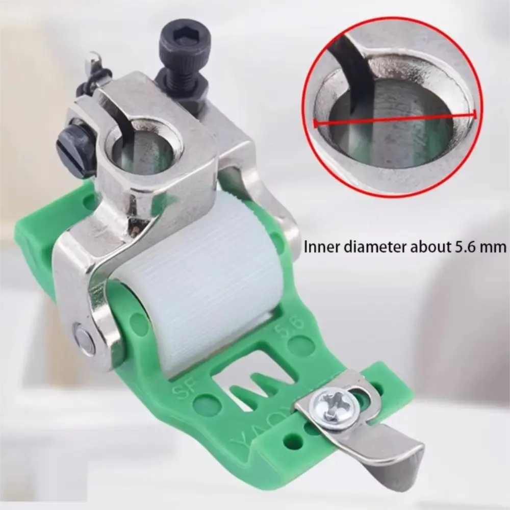 3 Needle 5 Thread Roller Presser Foot Plastic Adjustable Sewing Machine Roller Presser Foot No Cloth Eating Sewing Presser Foot