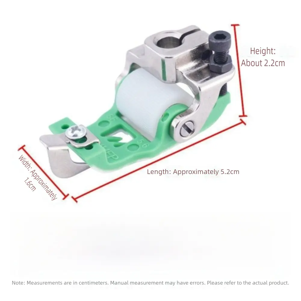 3 Needle 5 Thread Roller Presser Foot Plastic Adjustable Sewing Machine Roller Presser Foot No Cloth Eating Sewing Presser Foot
