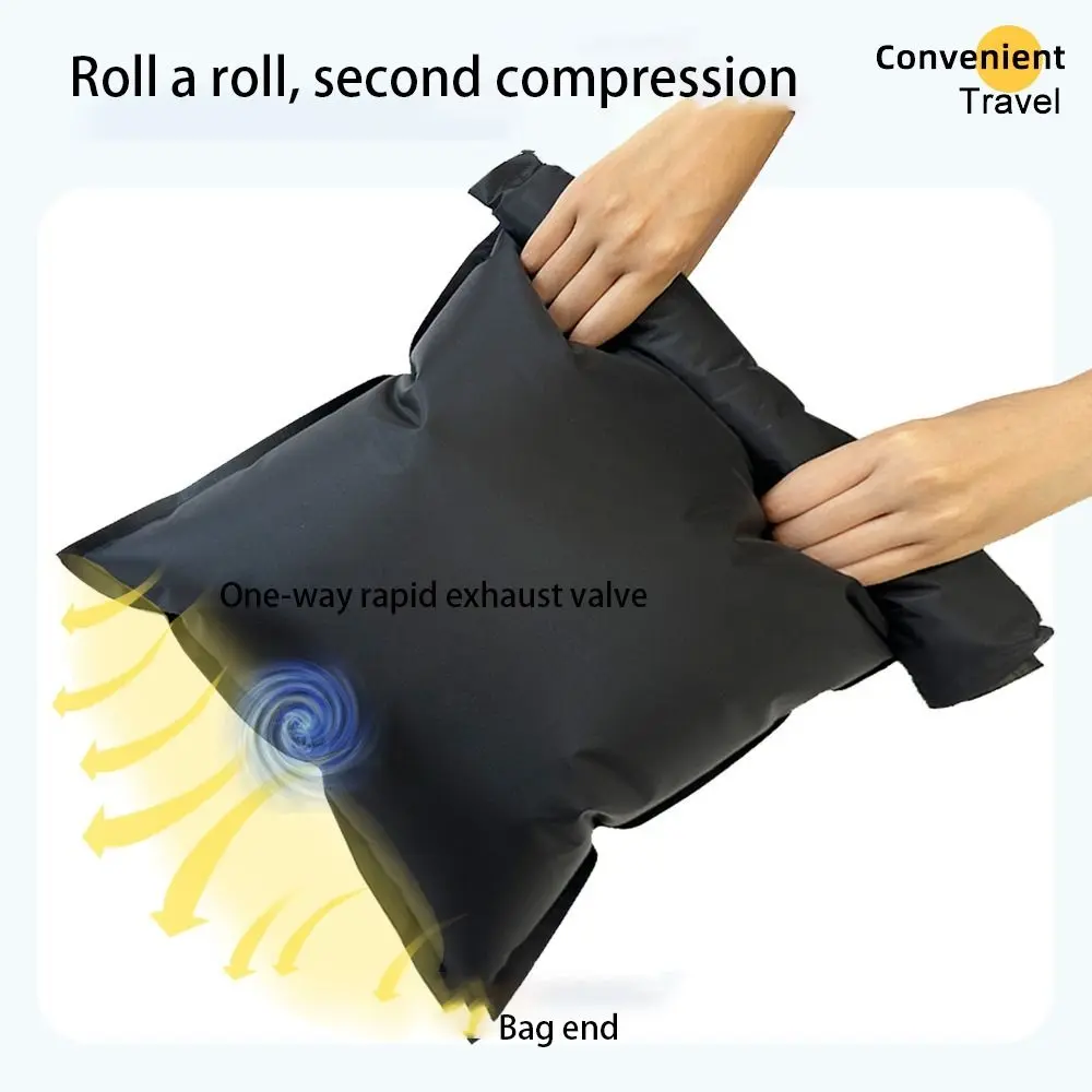 New Reusable Hand Roll Vacuum Bags Space Saver Dustproof Vacuum Compression Bag Portable Luggage Vacuum Storage Bag for Travel