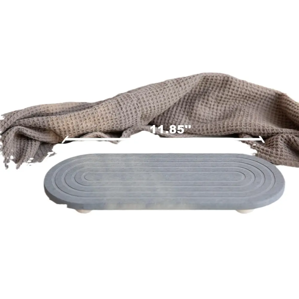Efficient Water Absorption Diatomaceous Stone Sink Tray Quick Drying Moisture Wicking Moisture Wicking Tray Soap Storage Rack