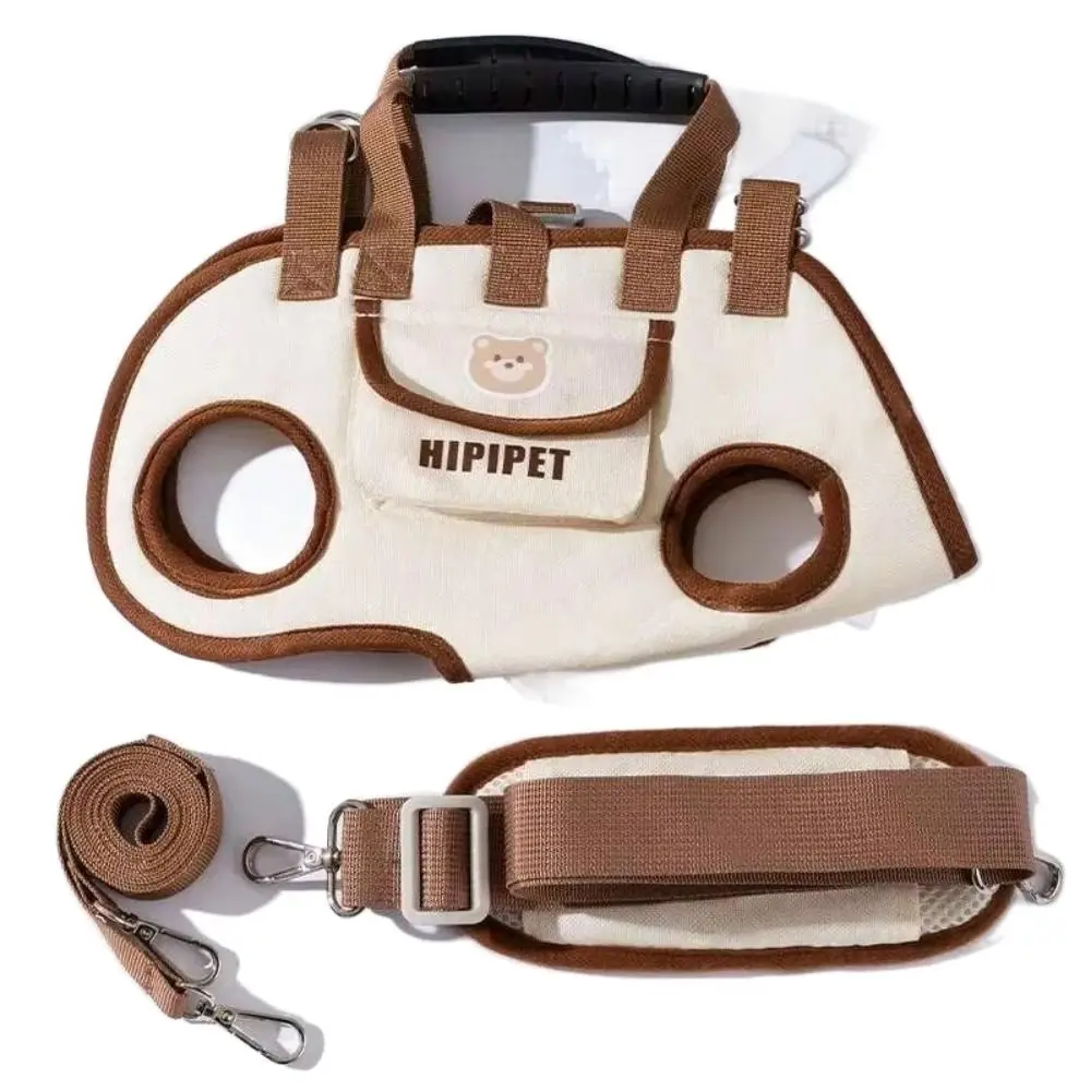 Breathable Dog Lift Harness Portable Multi-functional Traction Backpack Crossbody With Handle Pet Strap Pet Carrying Supplies