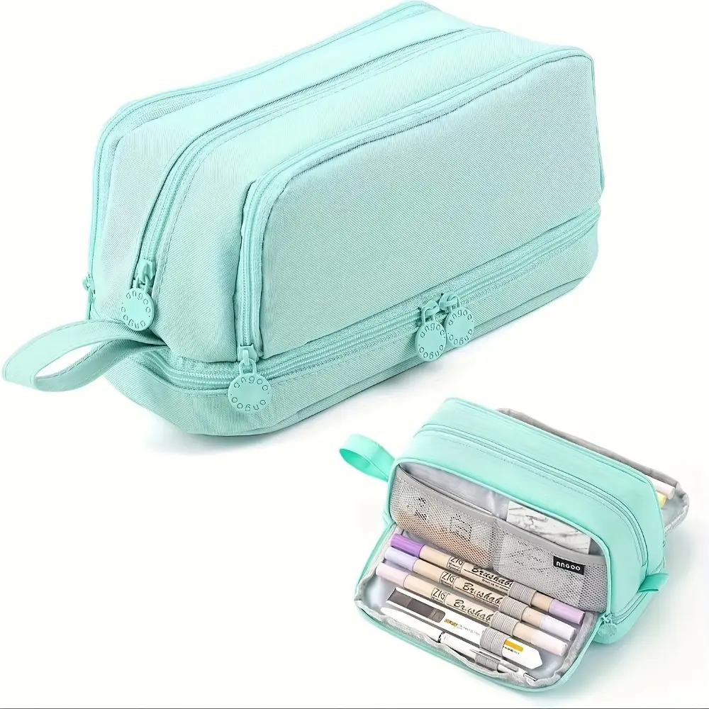 3/4 Compartment Pencil Case Large Capacity Pen Divider School Student Pencil Cases Multilayers Transparent Partition