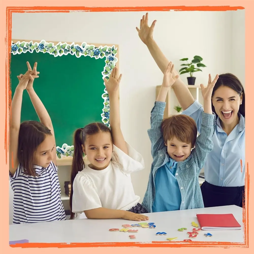 Creative Self Adhesive Chalkboard Bulletin Board Border Paper DIY Border Paper 7.5cm Decorative Stickers Handmade Crafts
