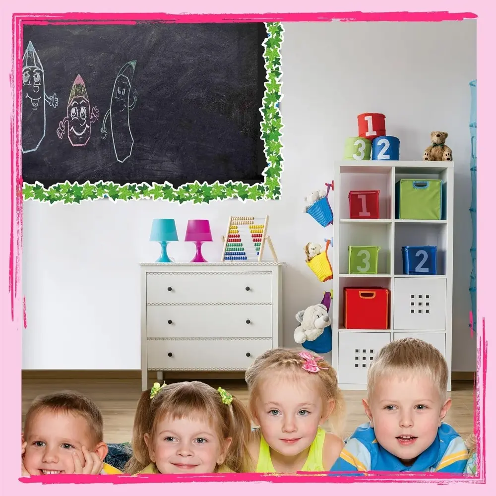 Creative Self Adhesive Chalkboard Bulletin Board Border Paper DIY Border Paper 7.5cm Decorative Stickers Handmade Crafts