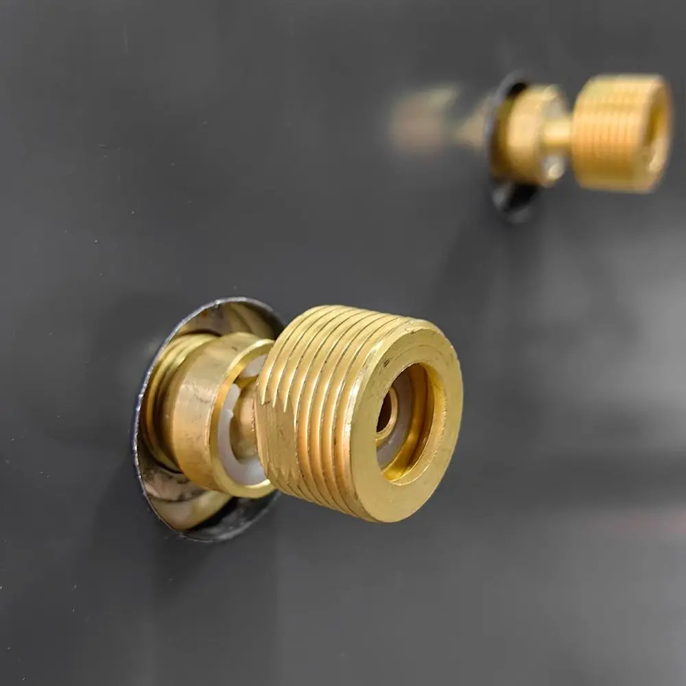Copper Angled Curved Foot 360° Rotatable Lengthened Eccentric Screw Corner Wall Mounted Angle Adjustment Connecting Accessories