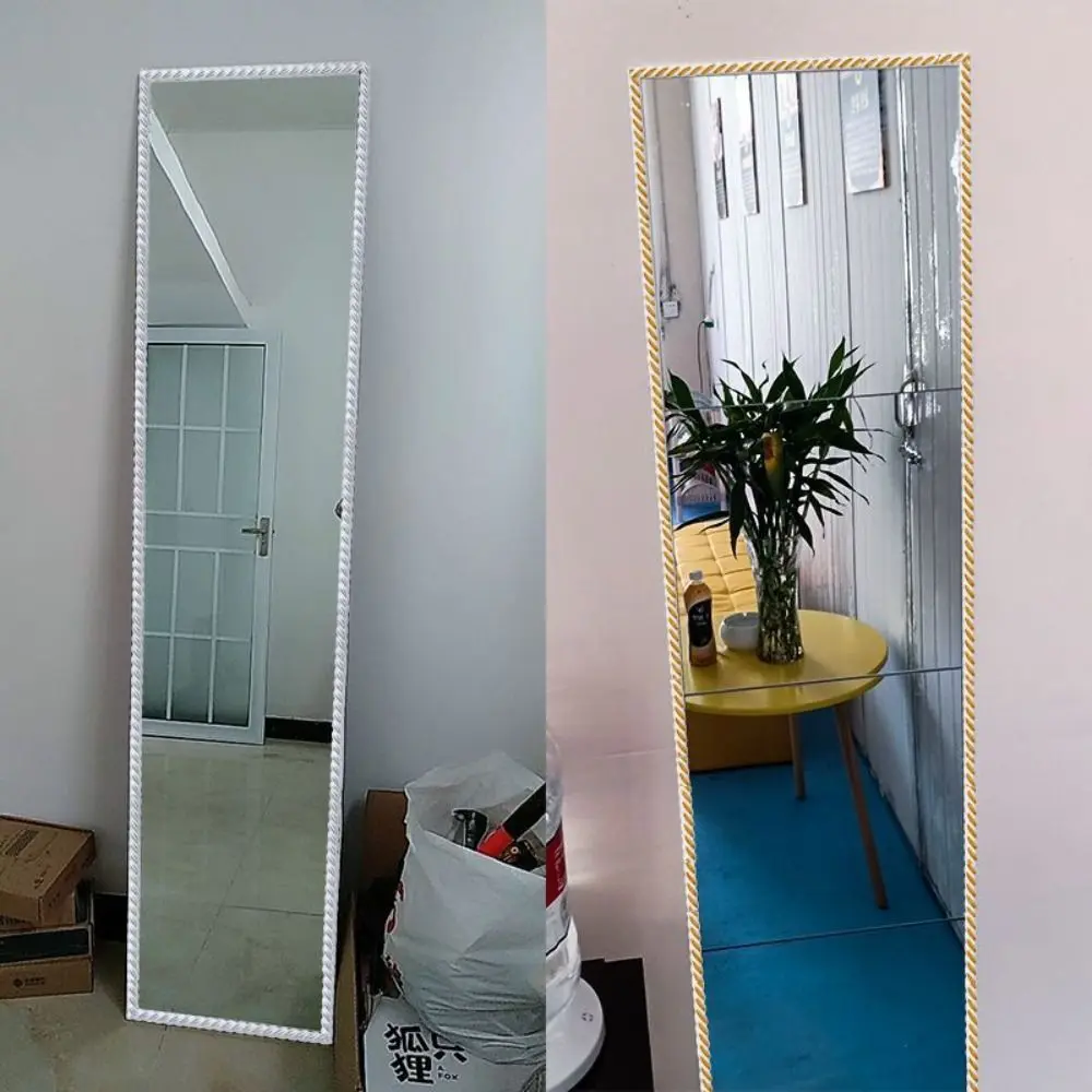 DIY Decoration Paintable Wall Baseboard Flexible Peel and Stick Mirror Frame Self-Adhesive PVC Paneling Strip Wall Edge