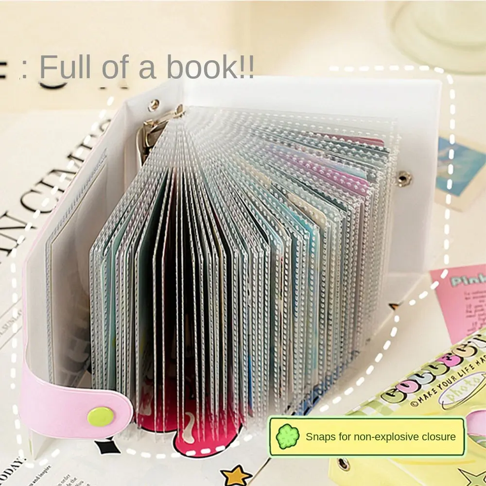 New Kawaii Butterfly Photo Album PVC Love Heart Hollow 3In Card Holder Photocard Holder