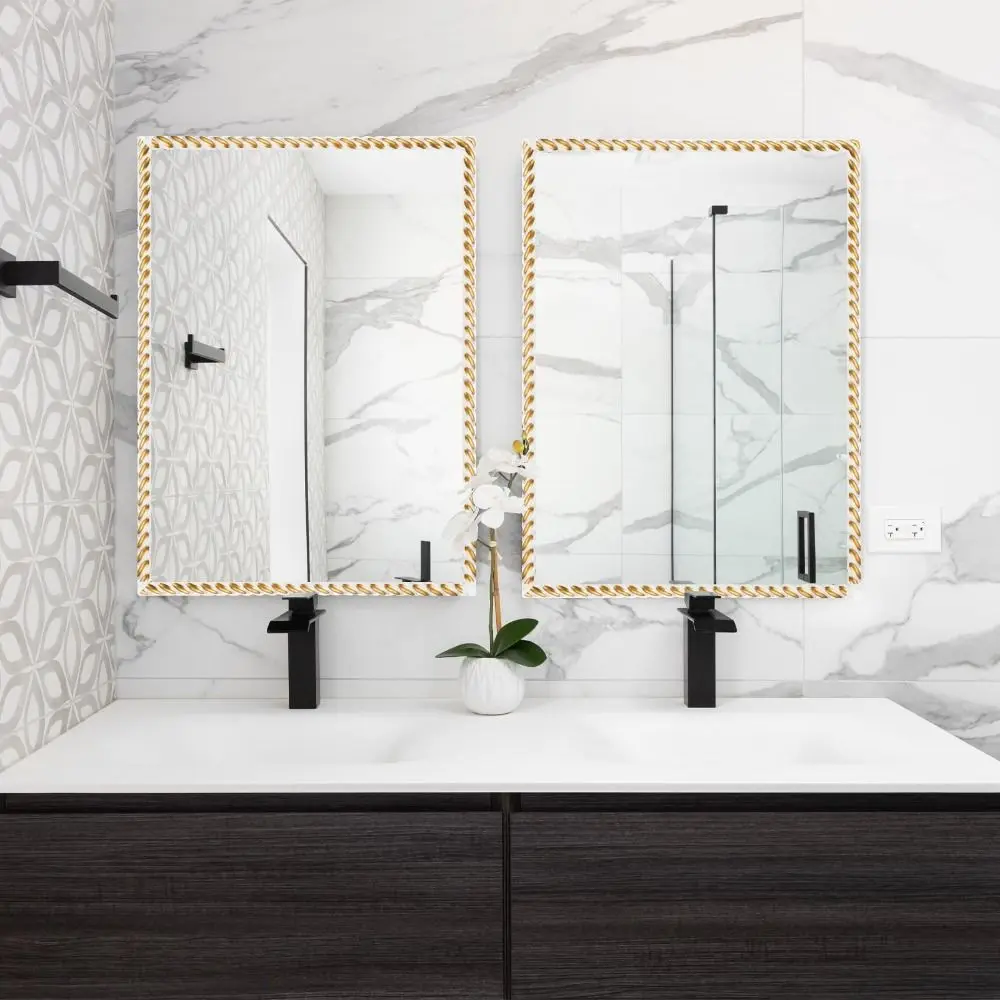 DIY Decoration Paintable Wall Baseboard Flexible Peel and Stick Mirror Frame Self-Adhesive PVC Paneling Strip Wall Edge