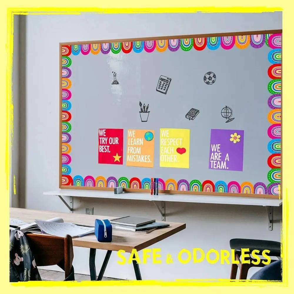 1Roll Creative Self Adhesive Chalkboard Board Border 5.5cm DIY Border Classroom Decors Paper Border Trim Sticker Handmade Crafts