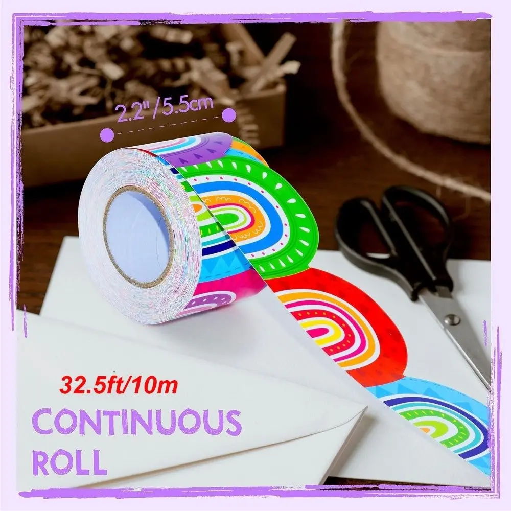 1Roll Creative Self Adhesive Chalkboard Board Border 5.5cm DIY Border Classroom Decors Paper Border Trim Sticker Handmade Crafts