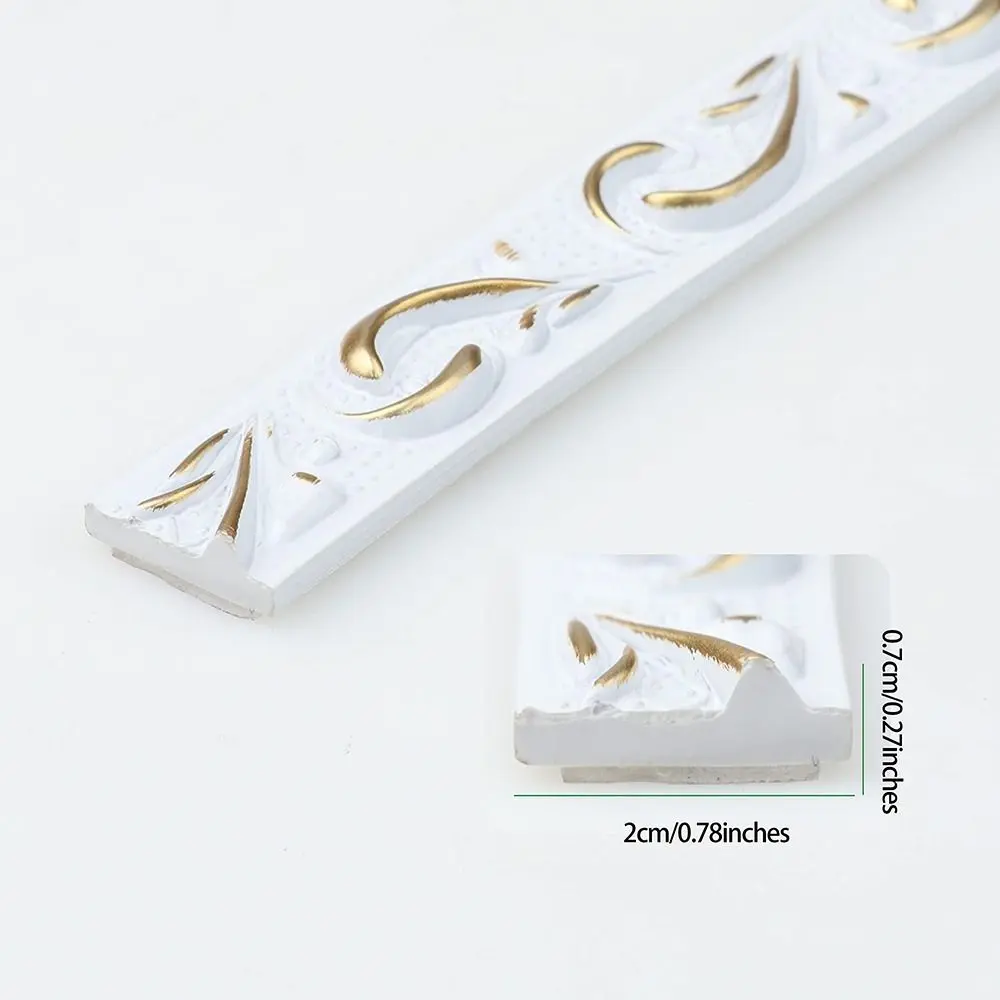 DIY Decoration Self-Adhesive Wall Molding Trim Flexible PVC Mirror Frame 5m Peel and Stick Paneling Strip Home