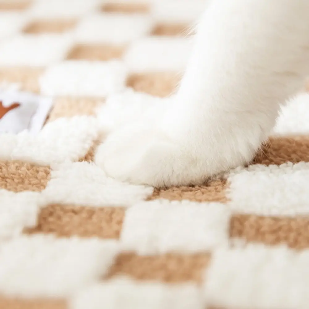 Playful Plush Material Cat Tunnel Bed Thicken Warm Tube Shape Plush Tunnel Toy Brown Grey Pet House for Indoor Use