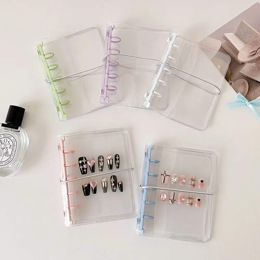 Portable Clear View Transparent Display Album Cover Waterproof PVC Korea Idol Photocard Idol Pictures Storage Loose-Leaf Booklet