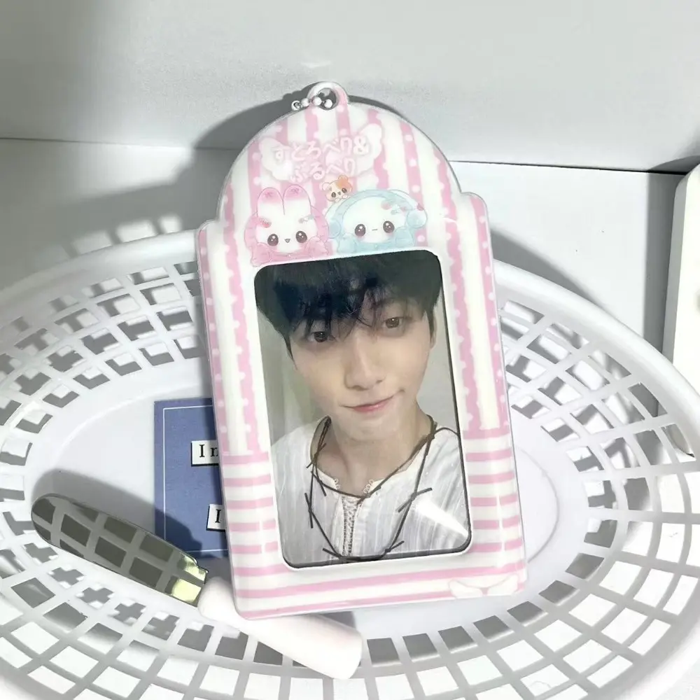 Kawaii PVC Idol Card Binder Y2K Multifunction Kpop Photocard Holder 3 Inch Photocard Storage Case Photo Display
