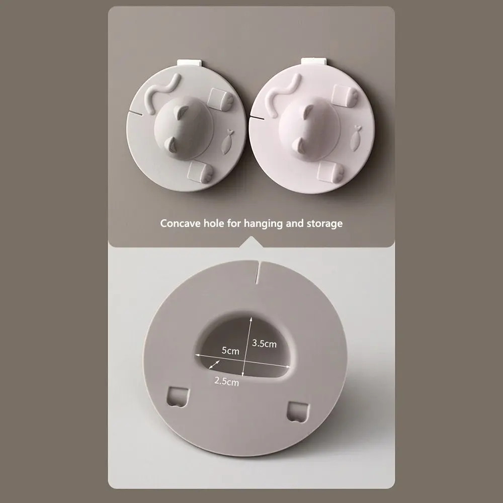 Creative Silicone 3D Cat Cup Lid Multi-Functional Dust Proof Phone Holder Cup Cover Leak Proof Pink Grey Water Cup Lid Mug Cup