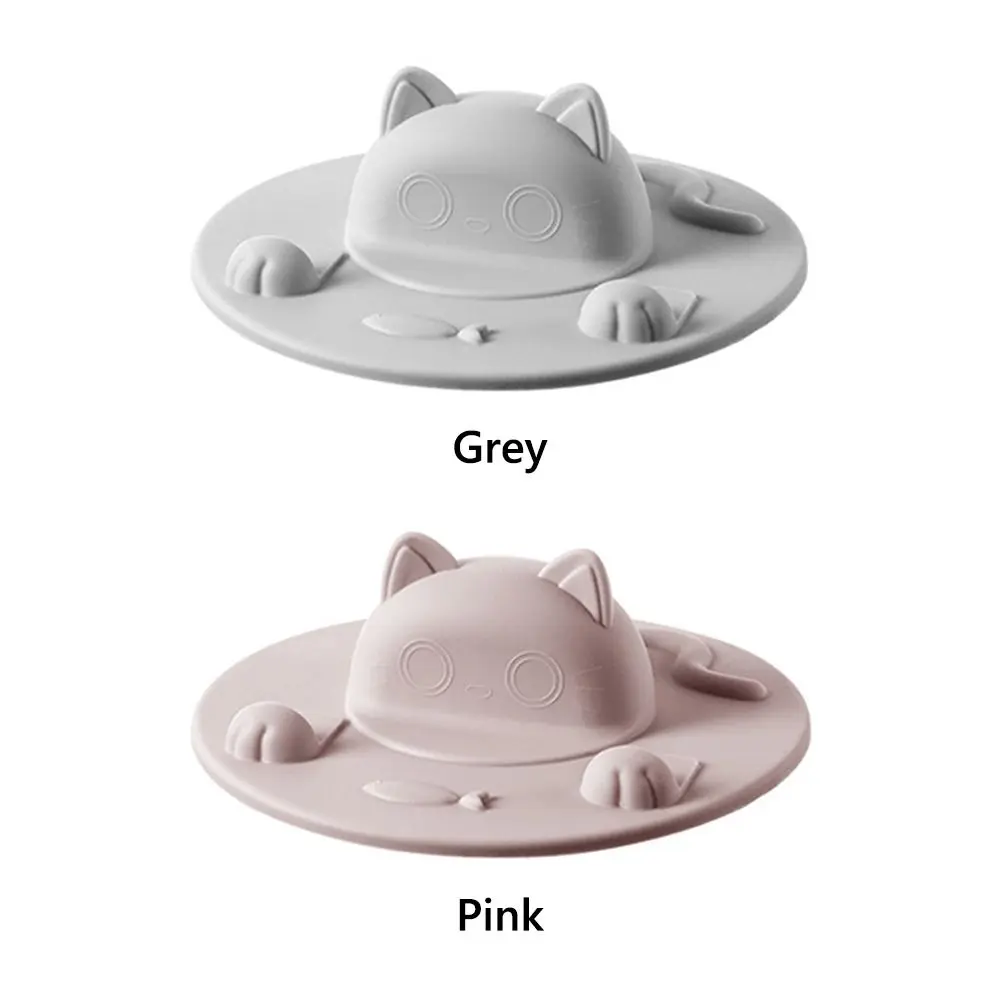 Creative Silicone 3D Cat Cup Lid Multi-Functional Dust Proof Phone Holder Cup Cover Leak Proof Pink Grey Water Cup Lid Mug Cup